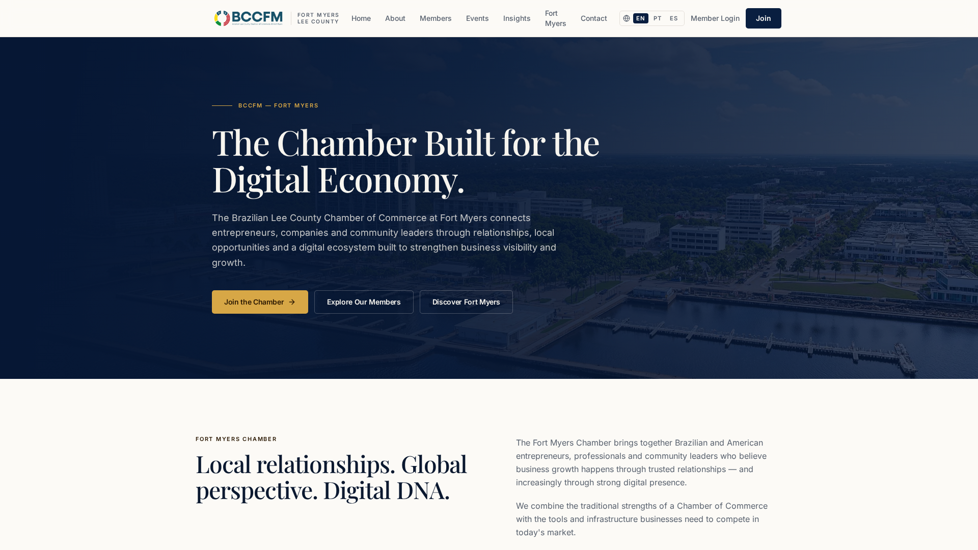 Real Fort Myers Connect chapter website screenshot